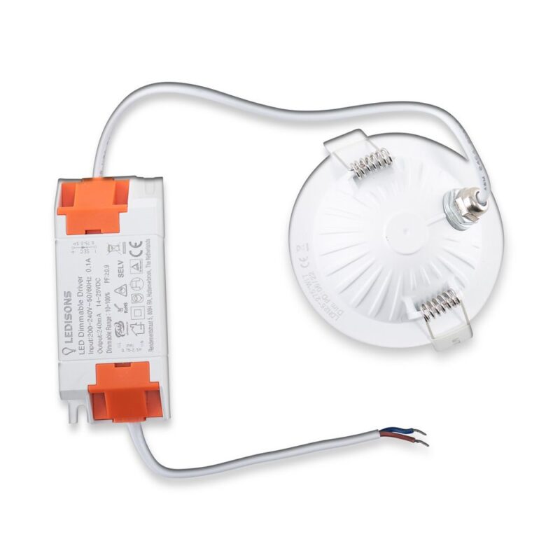 LED inbouwspot Sienna | Wit | 5W | 2700K | Kantelbaar 180° - Afbeelding 8