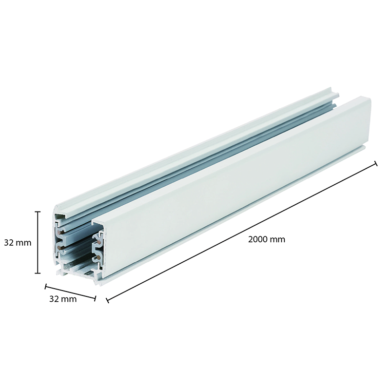 3-FASE RAIL 200CM - Wit 2 Led-rail-200cm-RSW200