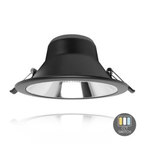 LED-DOWNLIGHT-CCT-SWITCH-Ø145-15W-ZWART