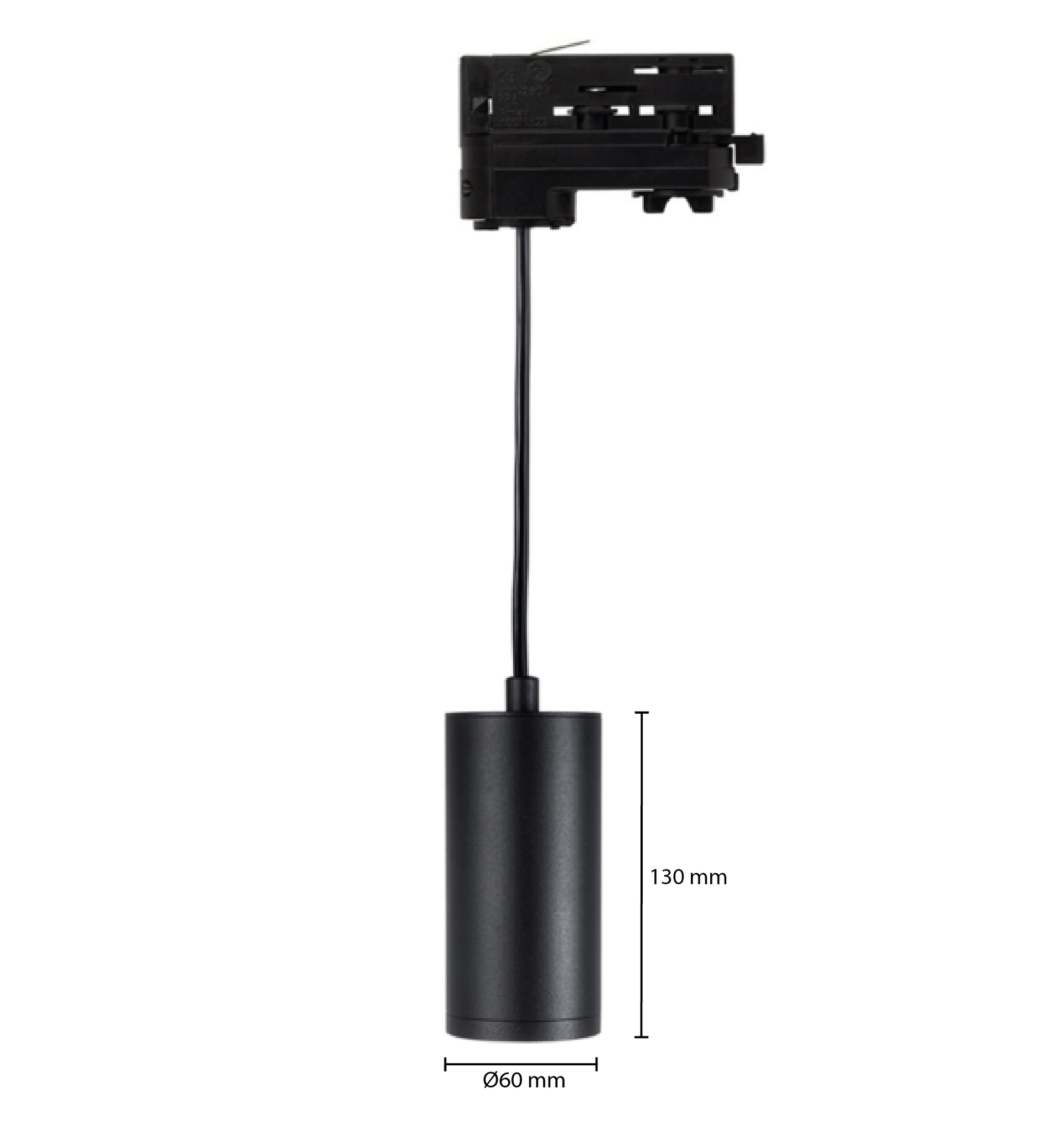 3-Fase Hanglamp voor railsysteem | Inclusief GU10 Fitting | Zwart 2 3-fase-railarmatuur-gu10-fitting-zwart-hanglamp-outledtl