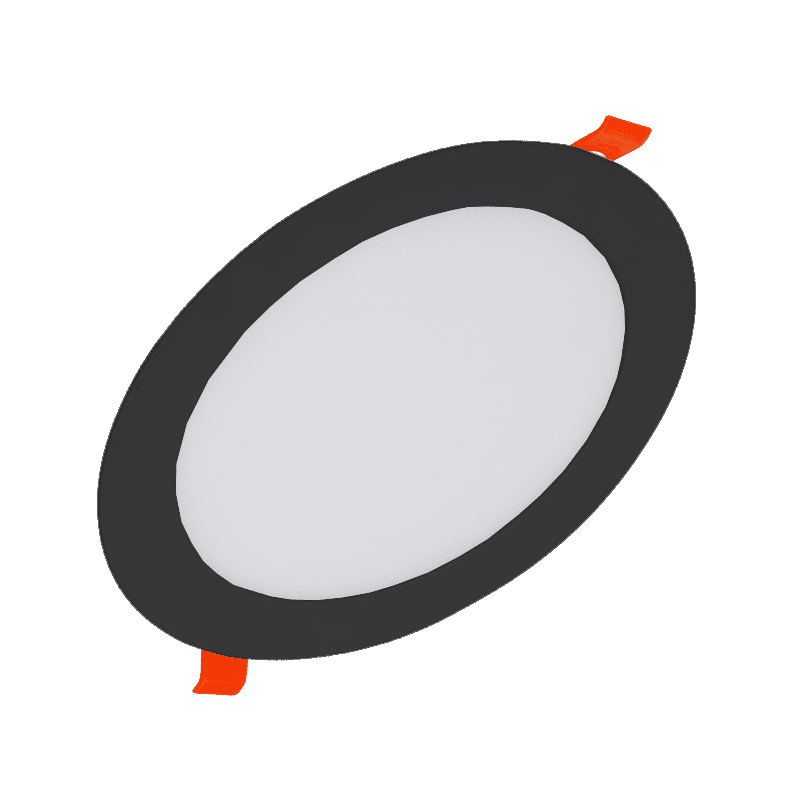 LED Downlight Zwart - SLIMLine - Zaagmaat Ø160 - 167 mm - 12 Watt 3 Led_downlight_zwart