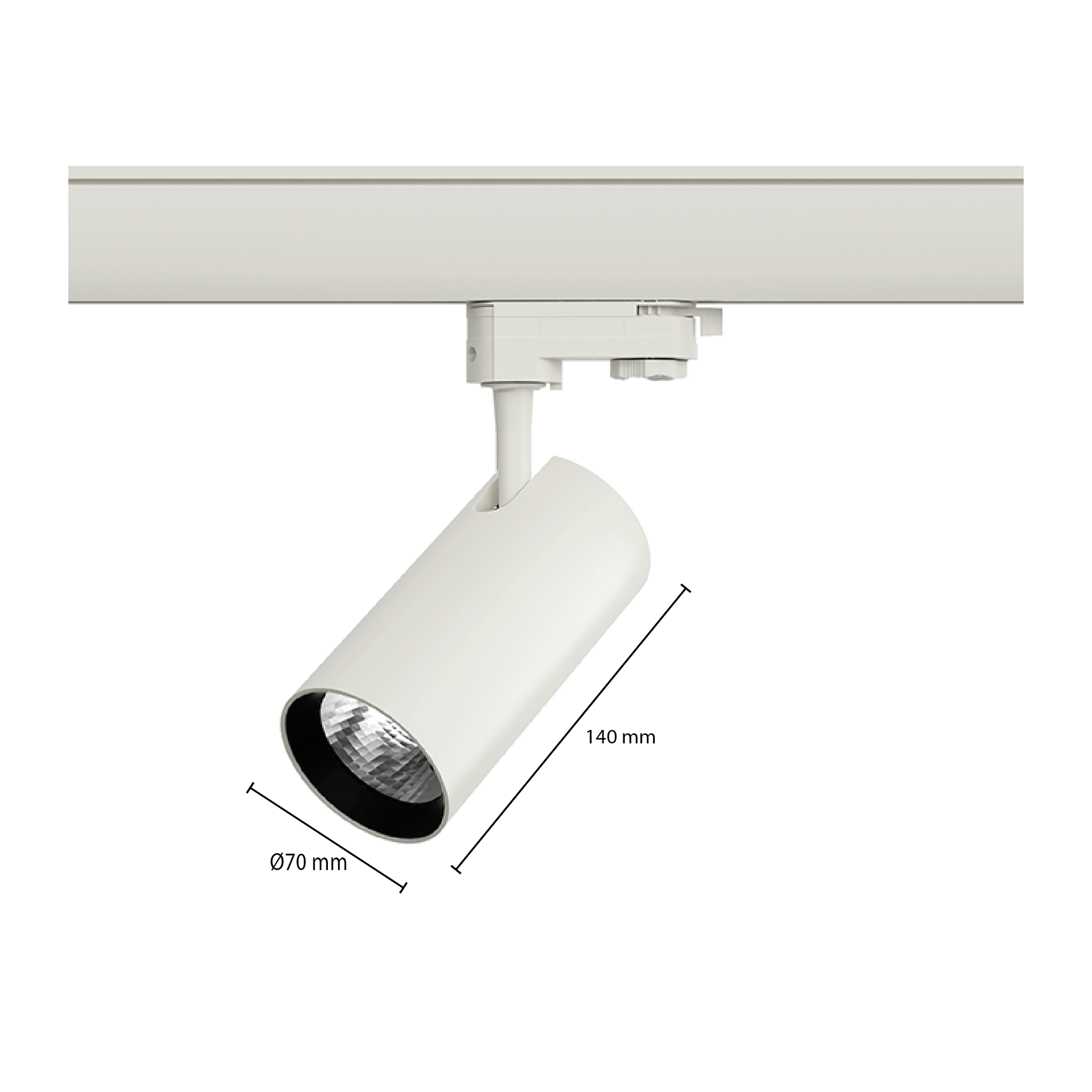 3-Fase Railsysteem verlichting | 10 watt | Wit | 5 jaar garantie 2 OutledTL-3-fase-railspot-10-watt-wit-5-jaar-garantie