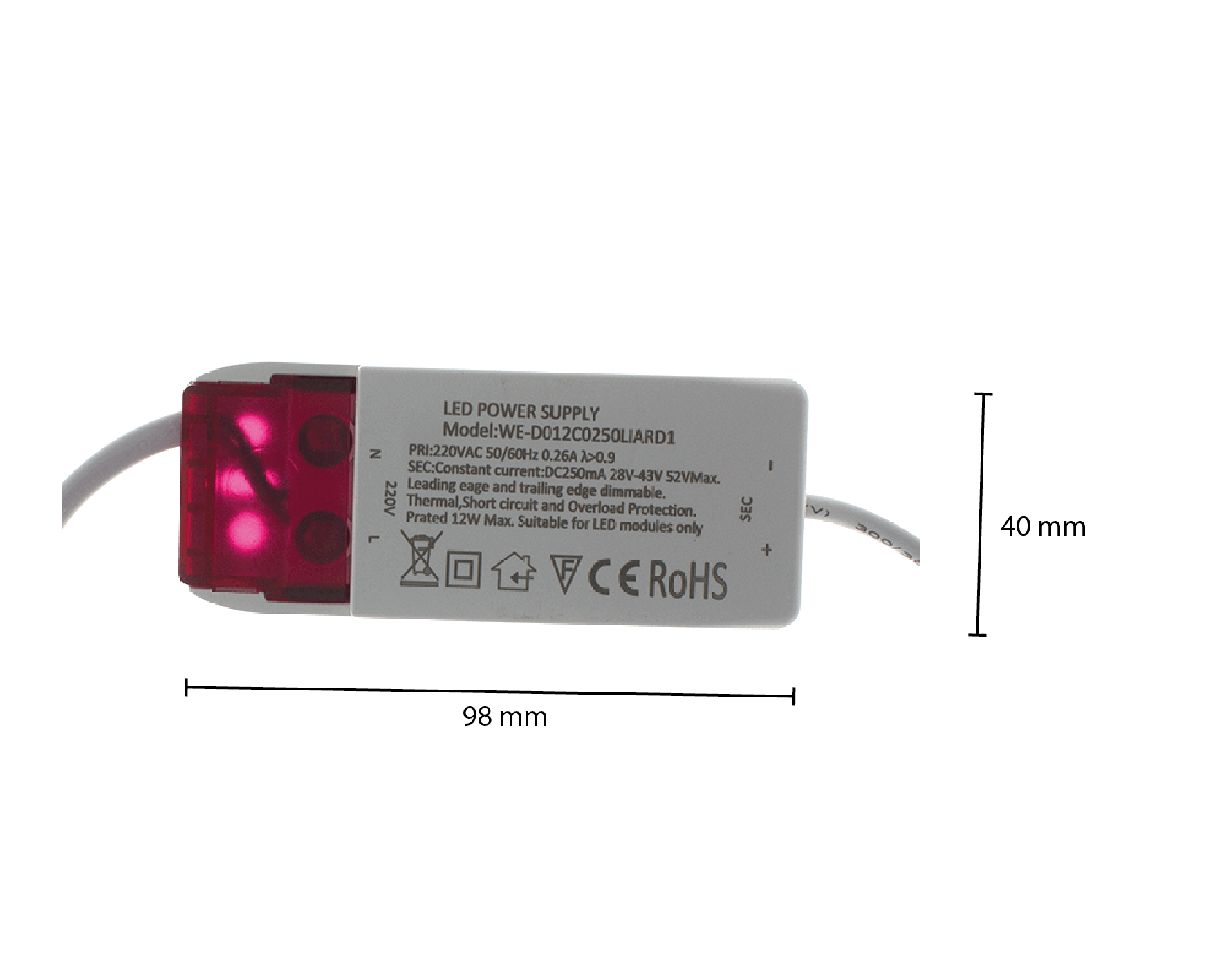 Led AR111 driver - geschikt voor onze AR111 G53 - 12 - watt - Dimbaar 2 OutledTL-Led_driver_AR111_G53