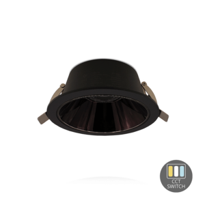 LED-Downlight-Kerber–TriColor–10-Watt–Zaagmaat-100-110MM–Zwart