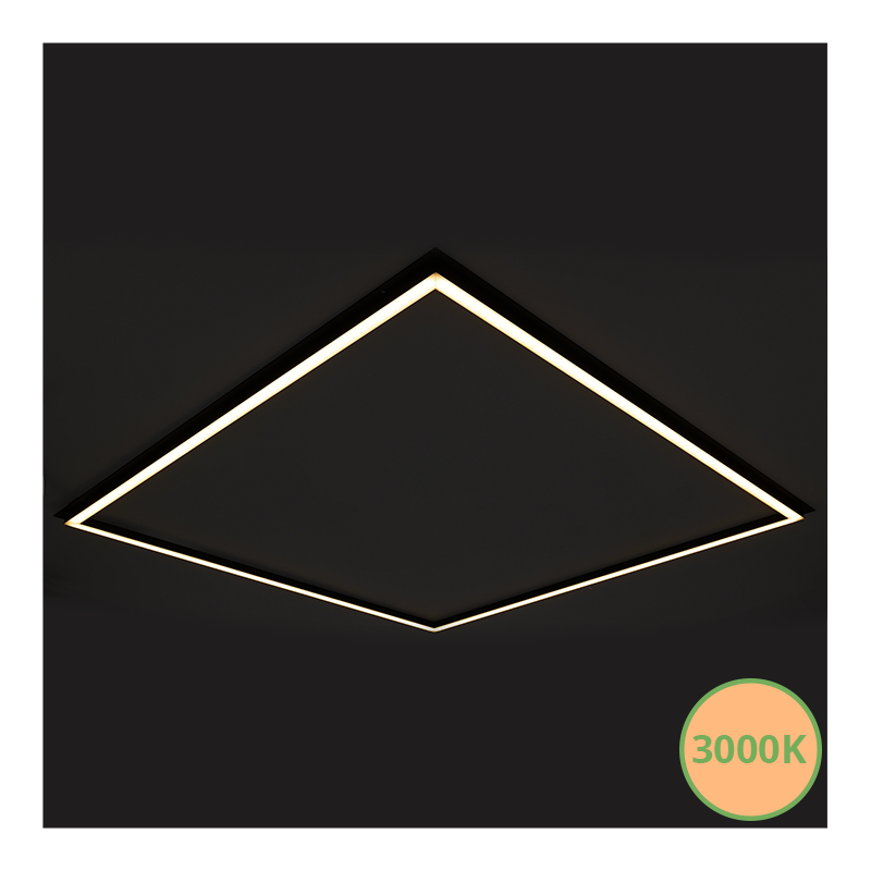 Led Frame Paneel 60X60CM - 40W - CCT-Switch - Zwart 5 810290-06-Warm-White-met-CCT-Kleur