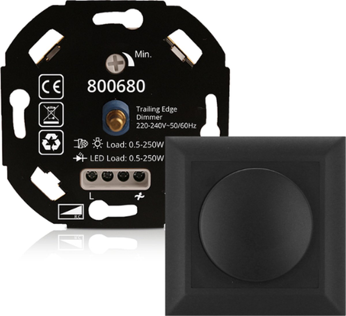 Led-dimmer-compleet-zwart