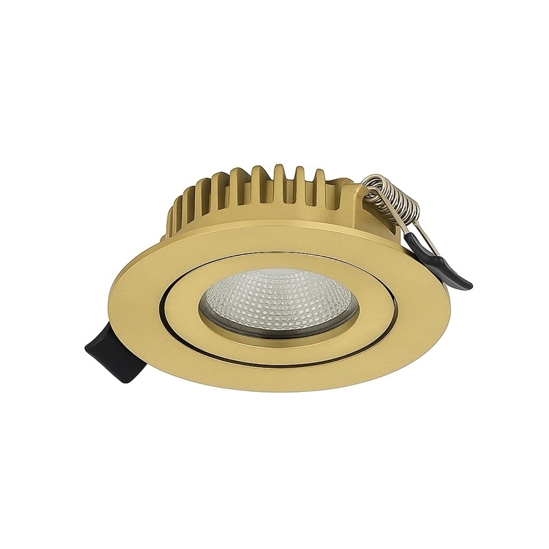 LED Inbouwspot Aristo | Dimbaar | IP65 | 4W en 6W | CCT Switch | Zaagmaat: Ø68-75 mm | Goud 1 Led-inbouwspot-goud