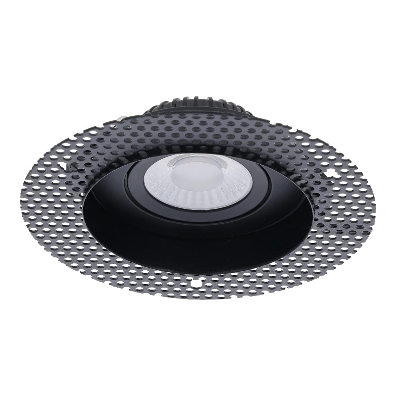 Stucframe | Voor 85mm Inbouwspots | Zwart 1 stucframe-outledtl-gu10-armatuur-zwart-outledtl